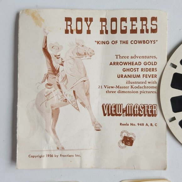 VINTAGE ROY ROGERS VIEW MASTER 1956  KING of the COWBOYS - Picture 6 of 6